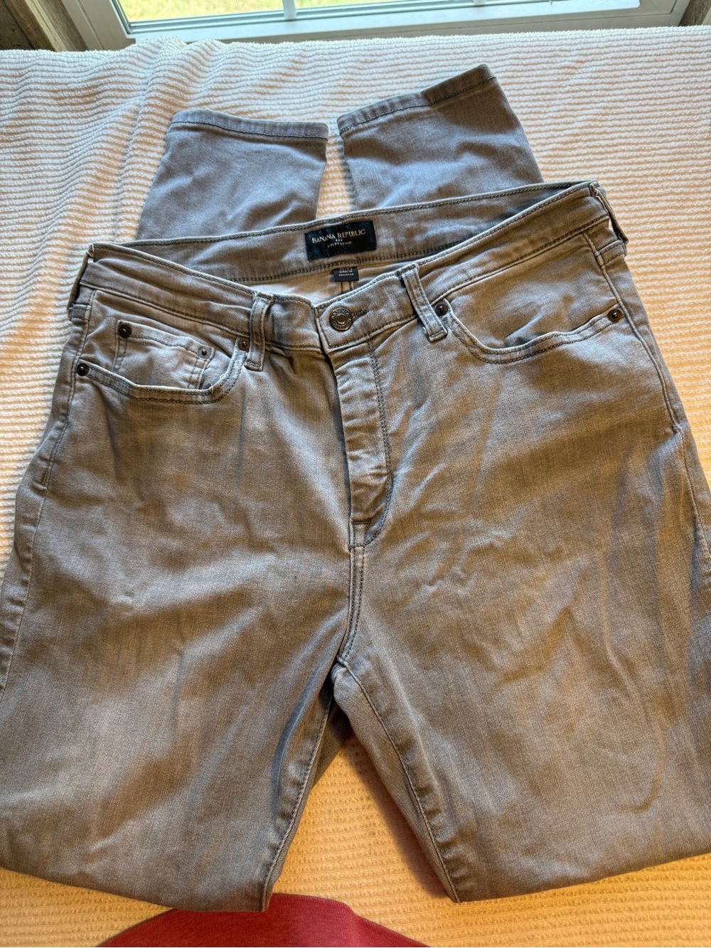 Banana Republic Men’s Slim Straight Gray Jeans